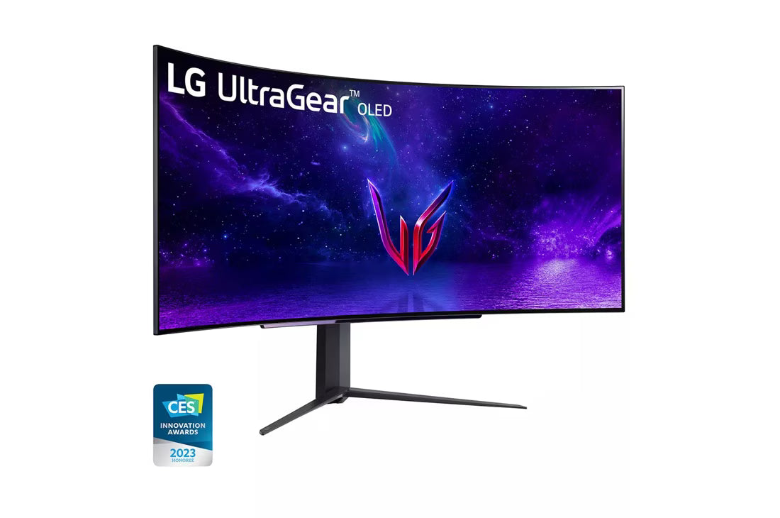 LG UltraGear gaming monitor for sim racing — widescreen display included in Turnkey racing simulator packages
