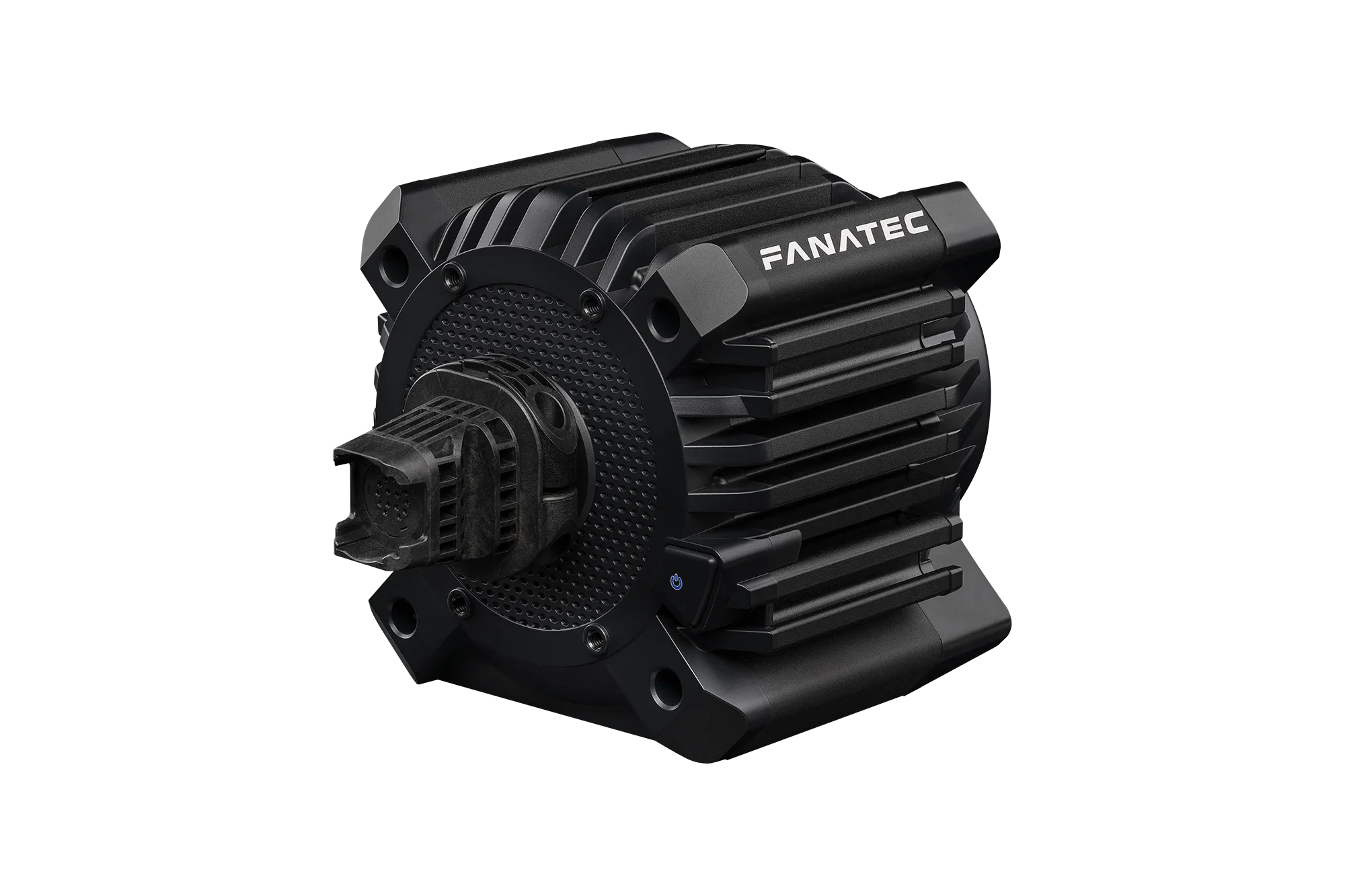 Fanatec ClubSport direct drive wheelbase — high-torque motor unit included in turnkey racing simulator setups