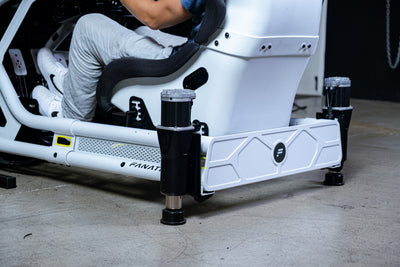DK2 motion actuator mounted at the cockpit corner